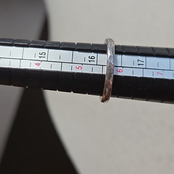 Stackable Silver Tone Band Rings - Picture 5 of 5